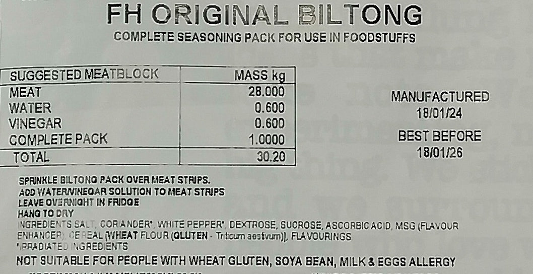 FH Original Biltong Seasoning